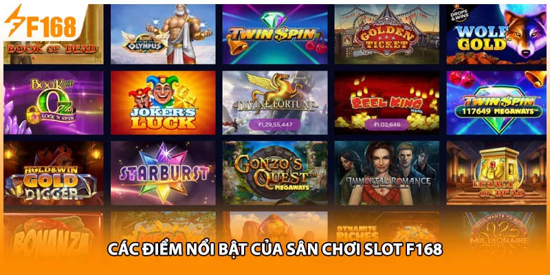 Các điểm nổi bật của sảnh nổ hũ F168 hiện nay