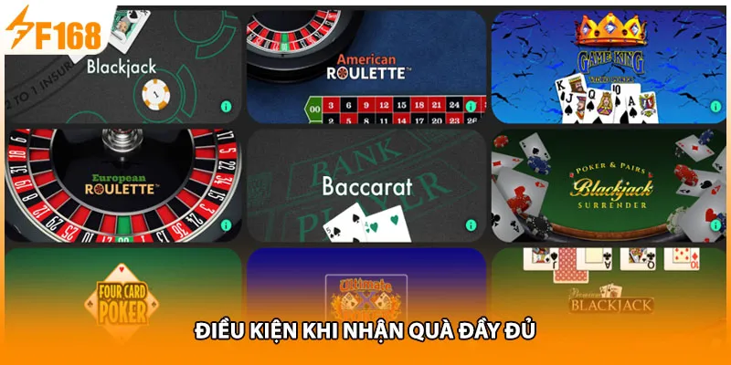 Điều kiện khi nhận quà đầy đủ